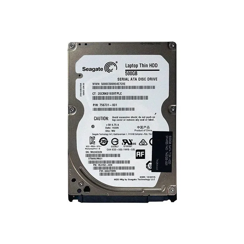 HP 756731-001 ST500LM021 2.5 Inches Thin 7mm HDD SATA 500GB 7200 Seagate Laptop