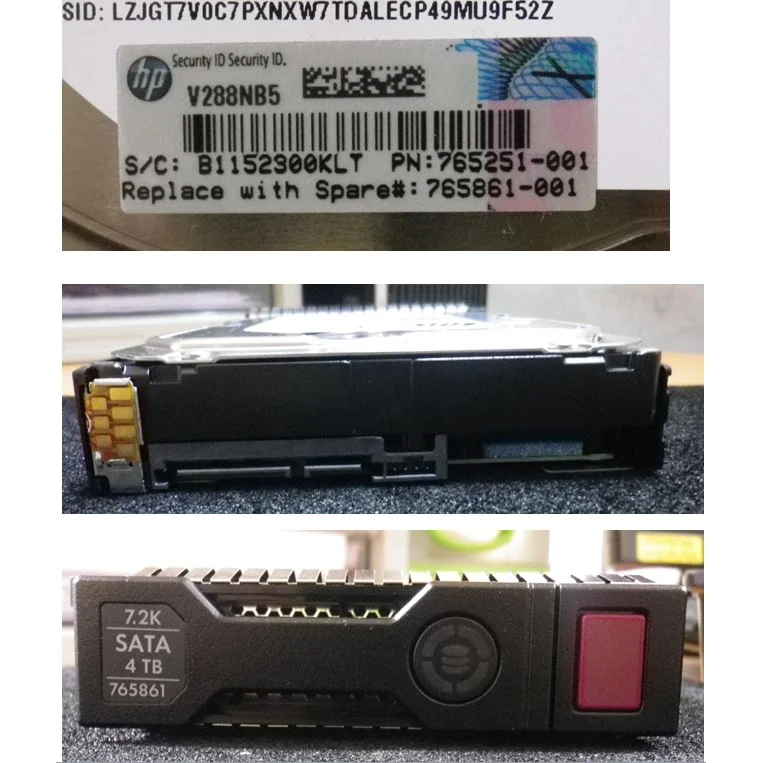 HP G8 G9 4-TB 6G 7.2K 3.5" SATA 512e 765861-001 Hard Disk Drive