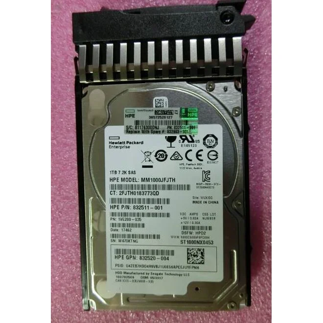 HP Proliant G8-G10 1-GB 12G 7.2K 2.5 SAS Hard Disk Drive 832983-001