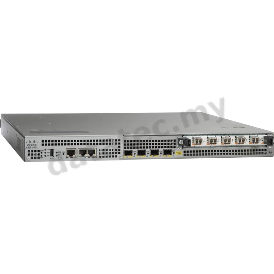 ASR1001 Cisco ASR 1001 Aggregation Services Router, 4 Built-in GE Ports, 1 SPA Bay, Refurbished | Malaysia