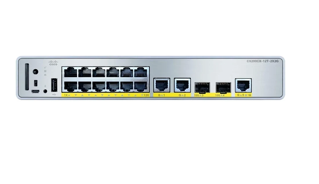 Cisco Catalyst 9200CX 12-port 1G, 2x10G and 3x1G, data, Network Advantage C9200CX-12T-2X2G-A