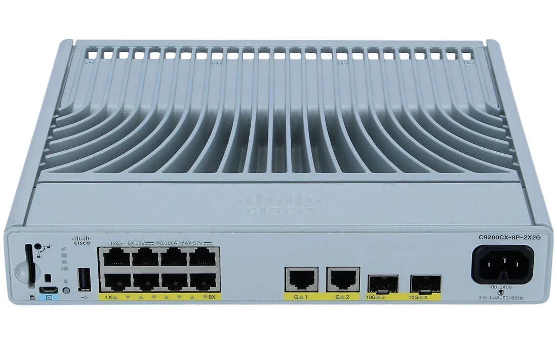 Cisco Catalyst 9200CX 8-port 1G, 2x10G and 2x1G, PoE+, Network Advantage C9200CX-8P-2X2G-A