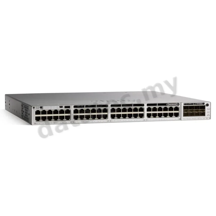 Refurbished CISCO C9300-48P-E Stackable PoE+ Switch, Network Essentials