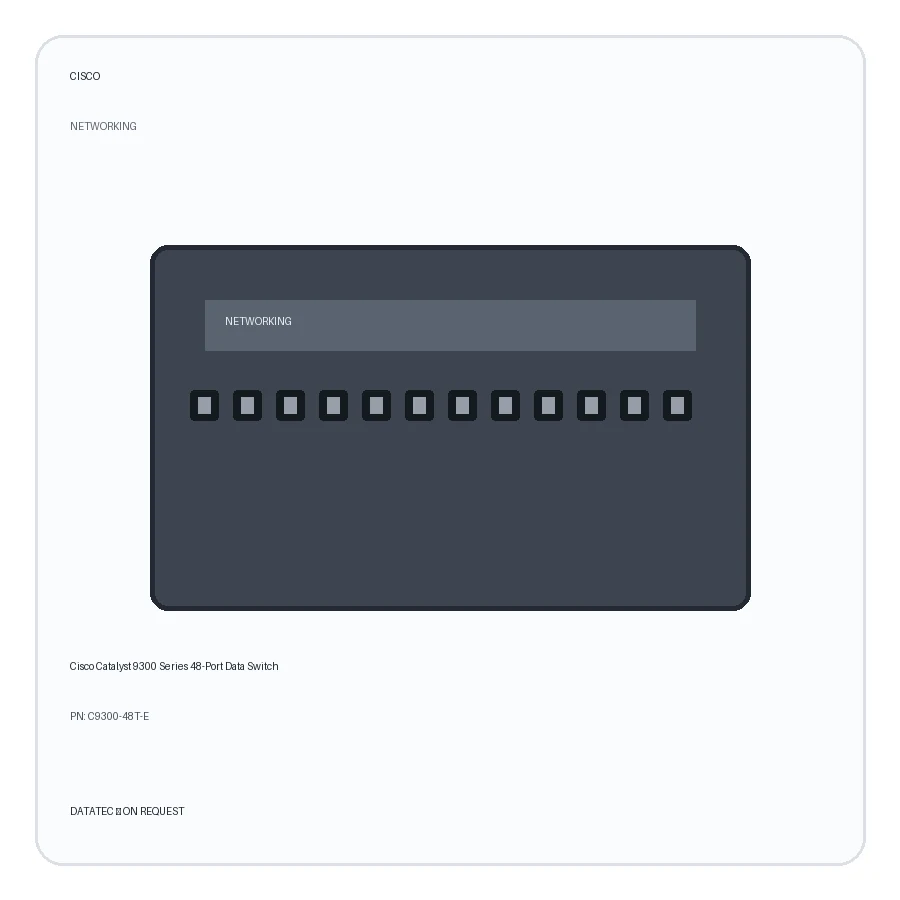 Cisco Catalyst 9300 Series 48-Port Data Switch