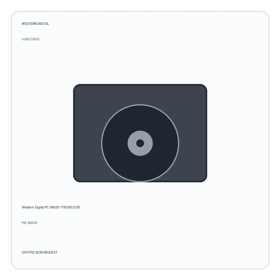 Western Digital PC SN530 1TB SSD 2230